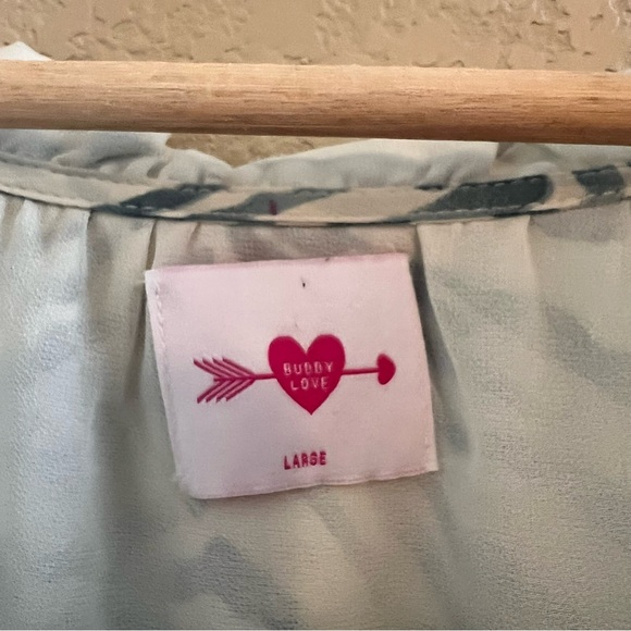 Buddy Live Bronx Smocked Mini Dress Size Large - Picture 8 of 10